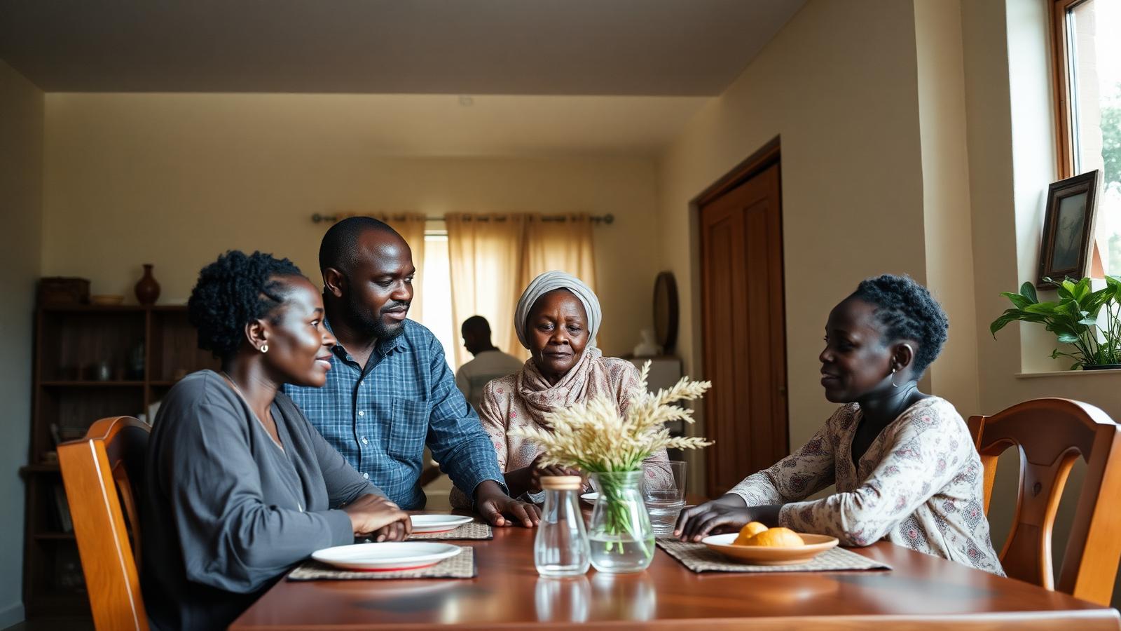 Family at table