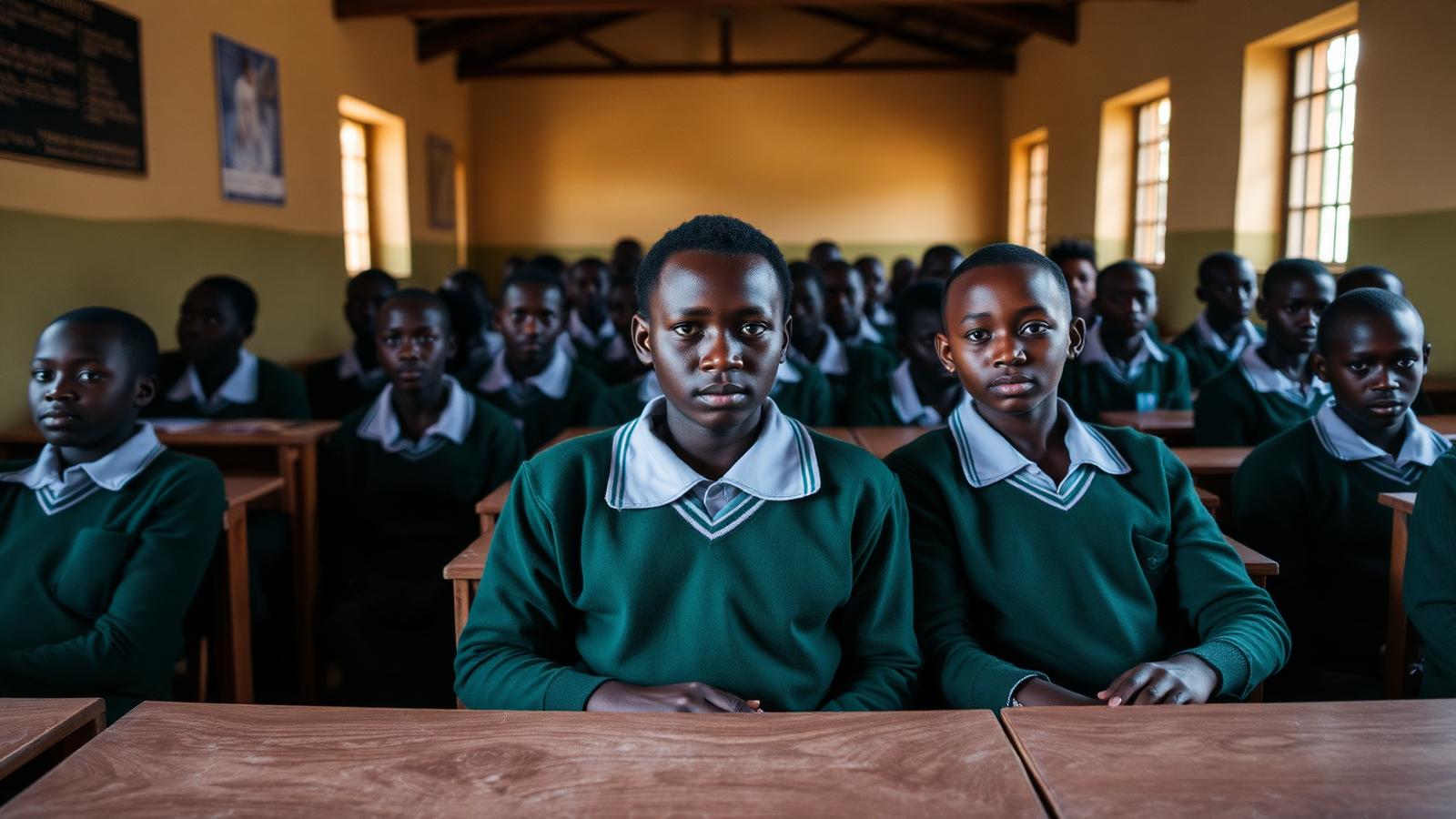 Kenyan secondary school classroom